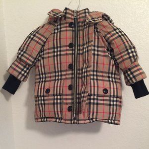 Burberry London England Puffer Coat Jacket Size 3Y